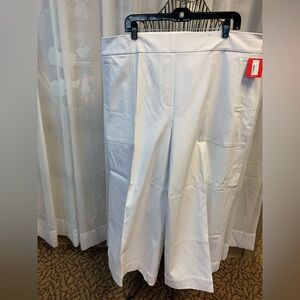 SPANX White and Gray wide leg pants